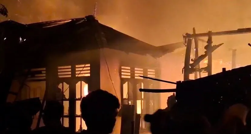 Tiga Rumah Terbakar di Panyabungan Julu