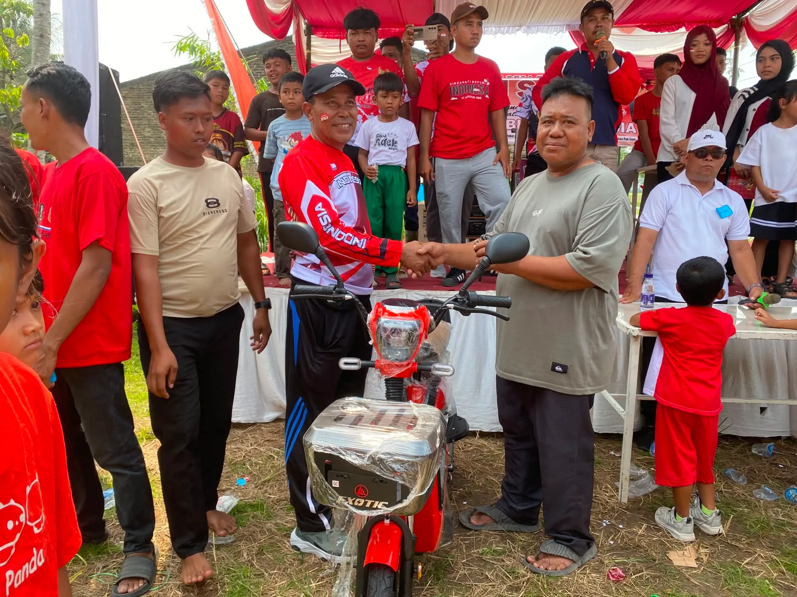 Jalan Santai di Desa Ramunia I Sediakan Hadiah Utama Sepeda Listrik dan HP