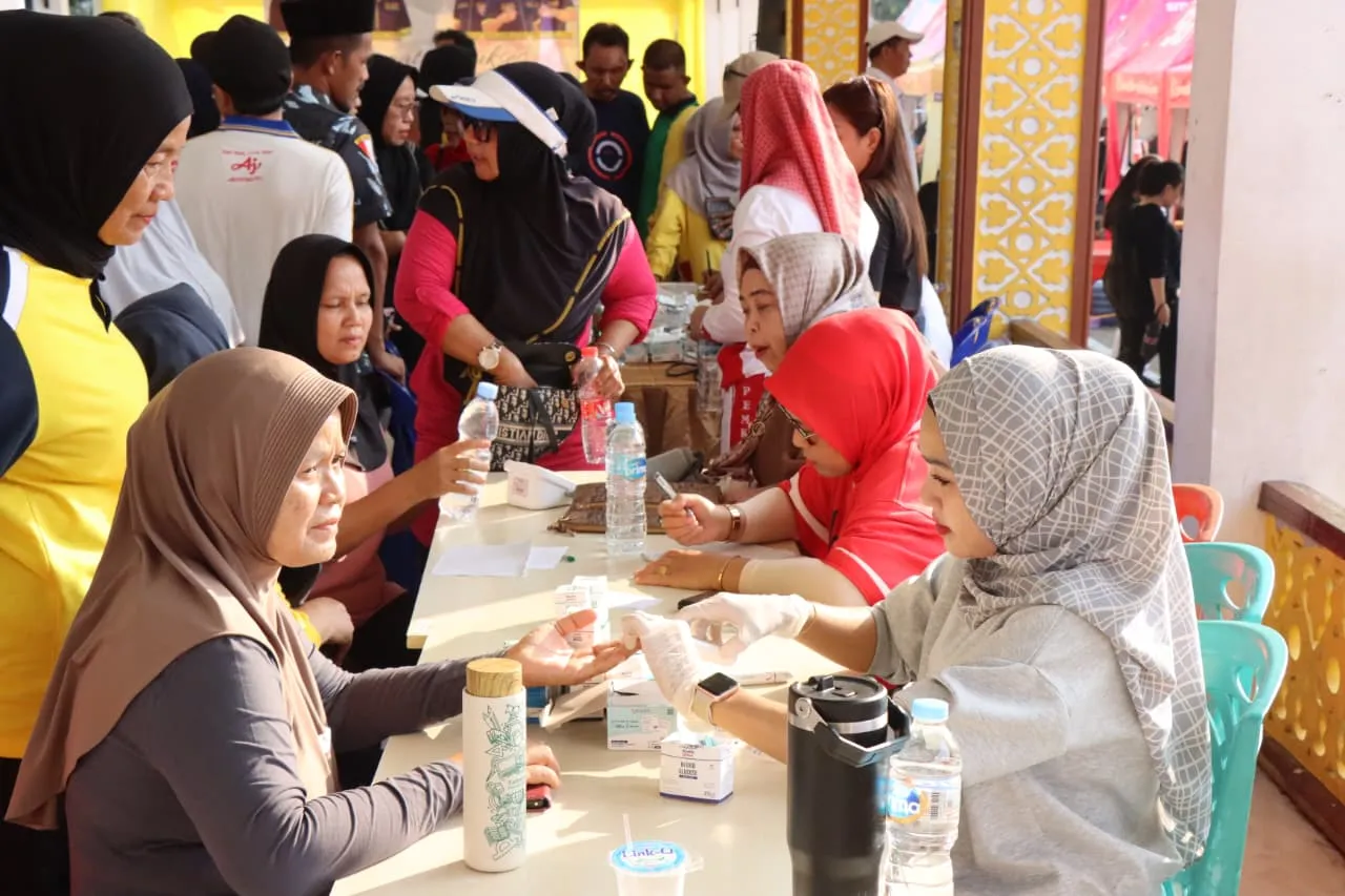 Gebyar 81 Tahun Kemerdekaan RI, AMPI dan Brigade Kartini Binjai Gelar Senam Sehat dan Donor Darah