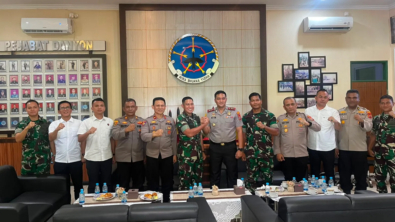 Polres Binjai Dan Arhanud 11 Jalin Silaturahmi, Perkuat Sinergitas TNI-Polri