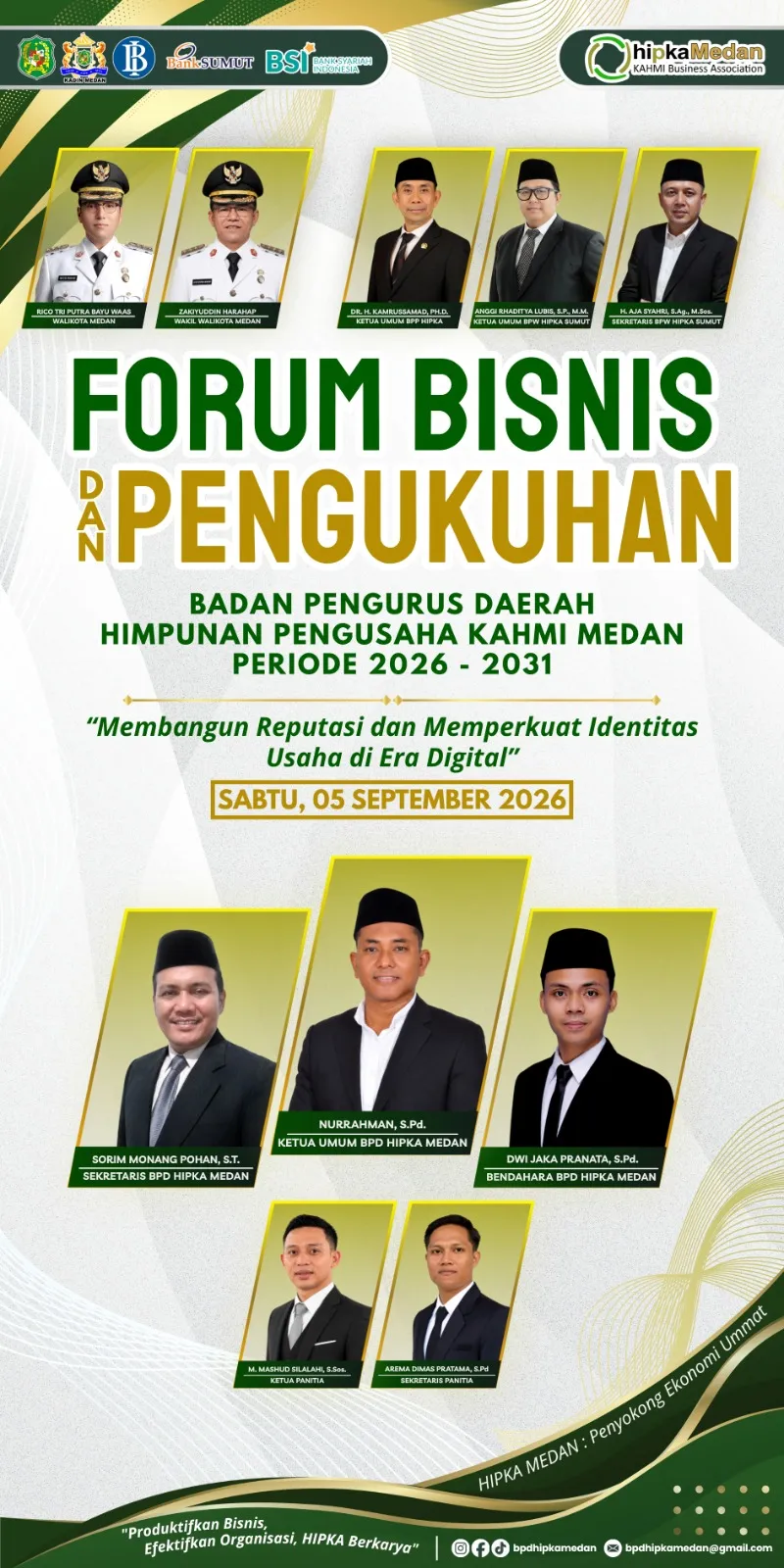 Jelang Pengukuhan Pengurus BPD HIPKA Kota Medan dan Forum Bisnis, Panitia Terus Bekerja Maksimal