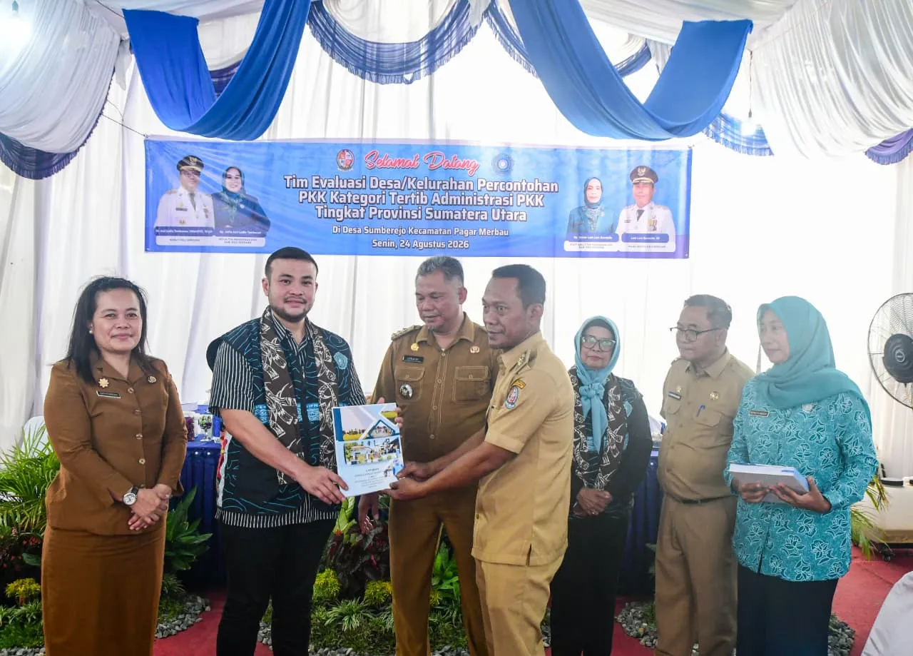 Desa Sumberjo Masuk Enam Besar pada Evaluasi Tertib Administrasi PKK Sumut