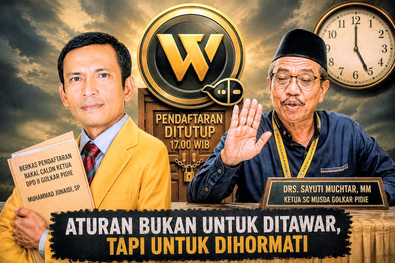 Lima Menit di Ujung Pintu Golkar Pidie
