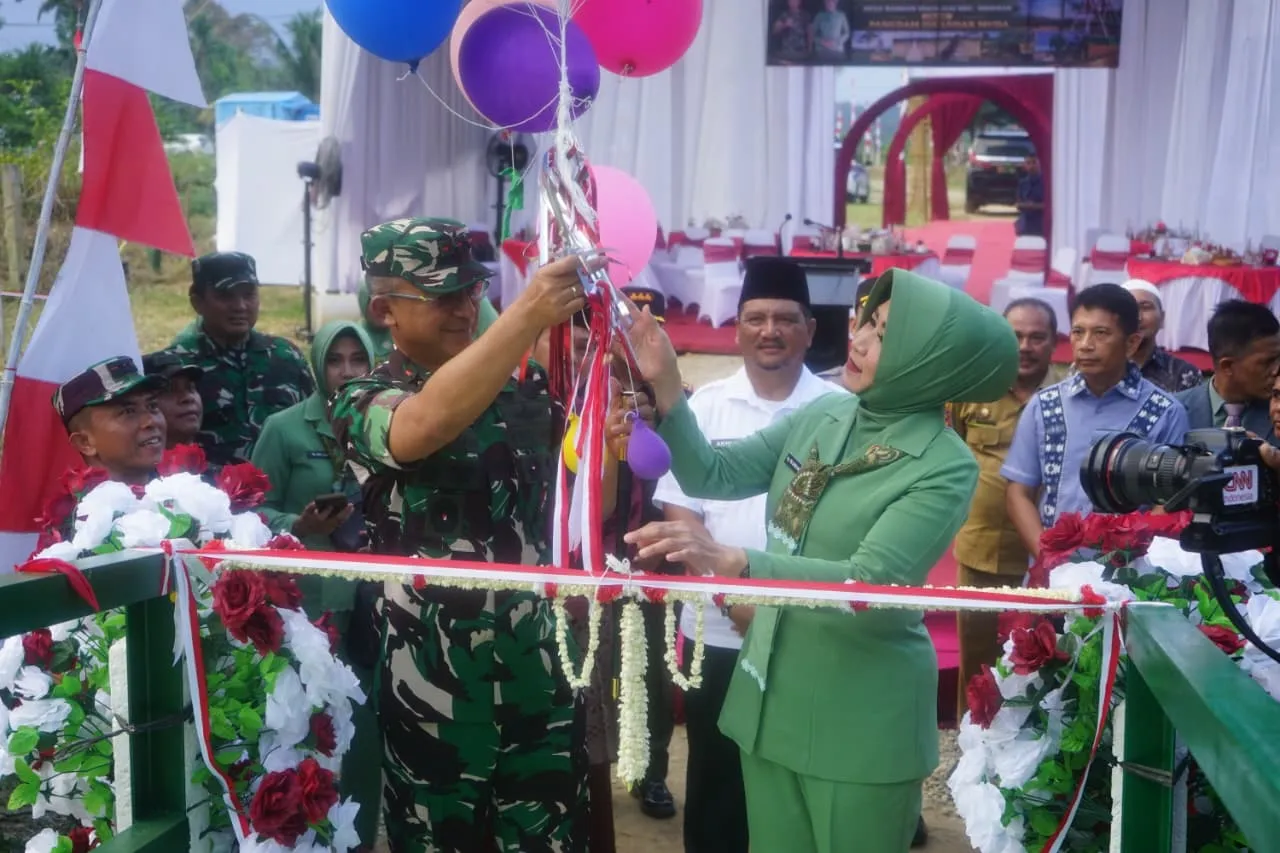 Pangdam Iskandar Muda Resmikan Jembatan Perintis Garuda