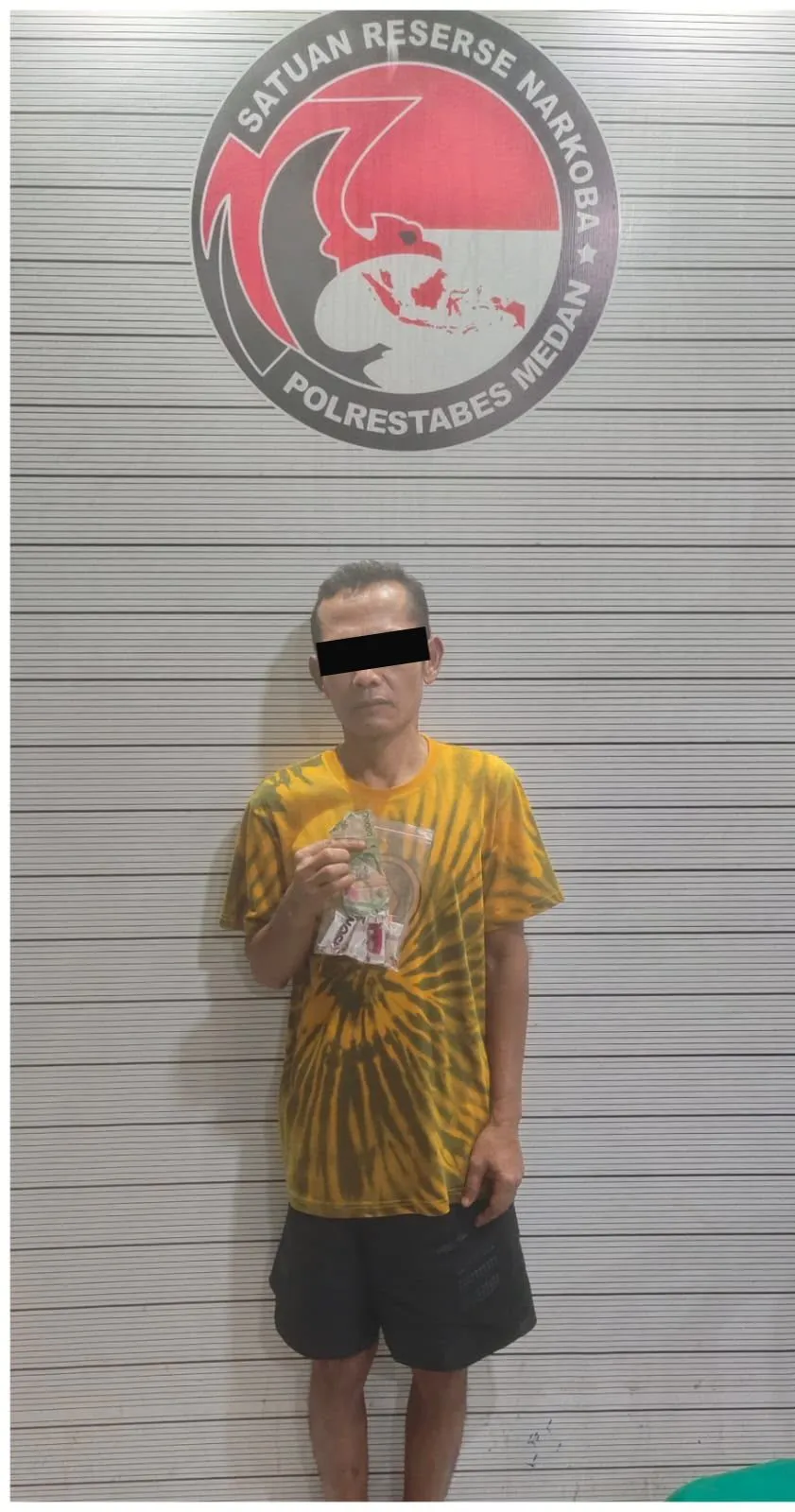 Kakek Pengedar Narkoba Diciduk Satresnarkoba Polrestabes Medan