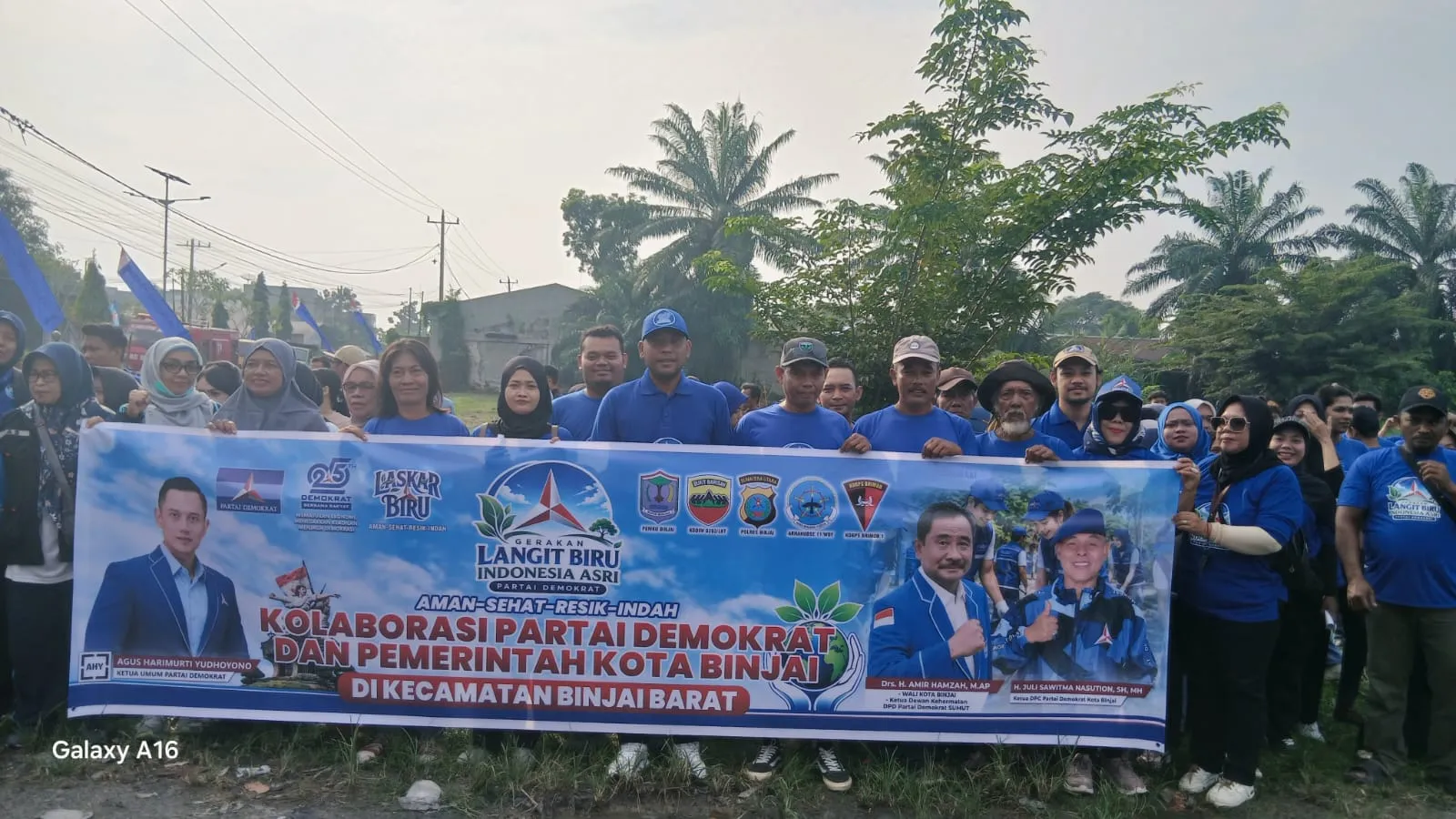 Gerakan Langit Biru Indonesia Asri, DPC Partai Demokrat Binjai Gotong Royong Setiap Kecamatan