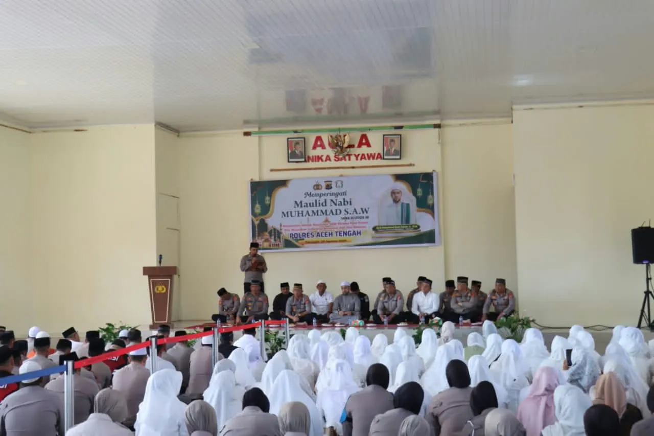 Maulid Nabi, Kapolres Aceh Tengah Tekankan Akhlak Rasulullah