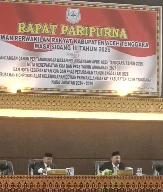 DPRK Aceh Tenggara Setujui LPP APBK 2025 dan Sepakat Bahas KUA-PPAS 2027