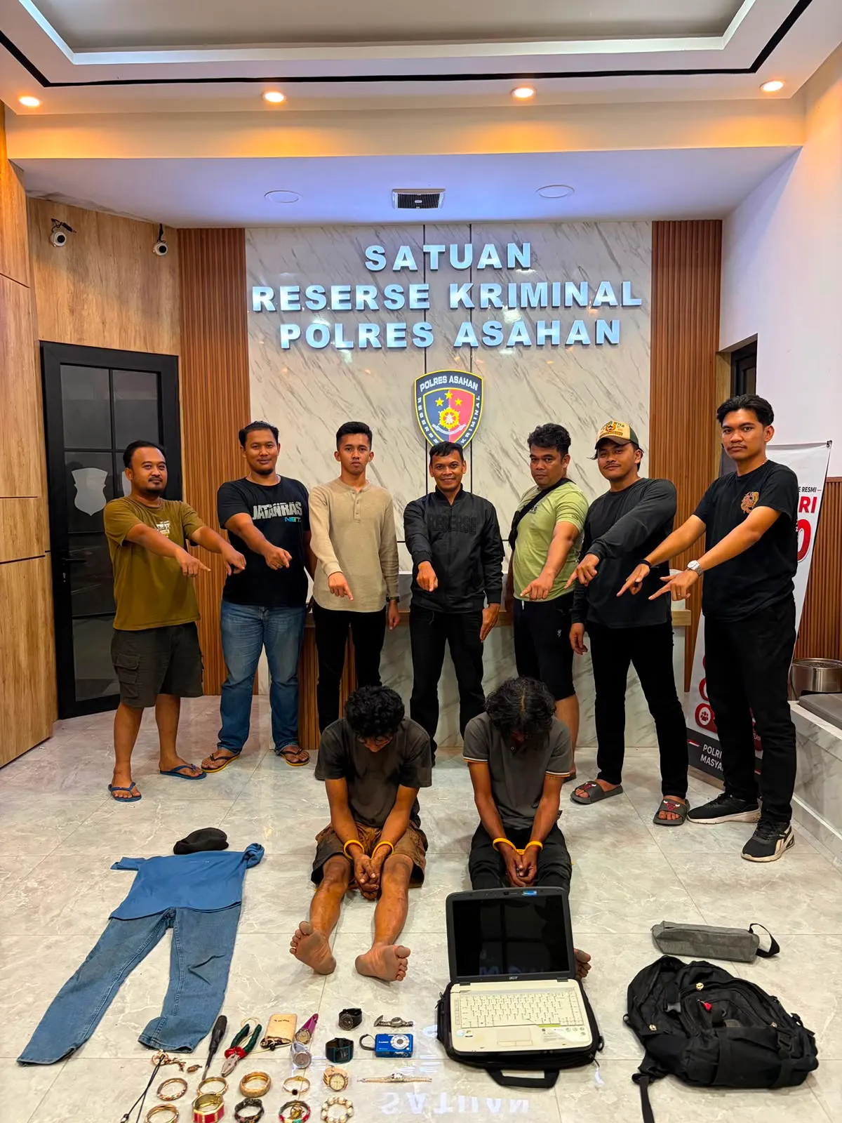Gerak Cepat Jatanras Polres Asahan Ringkus Dua Pelaku Curat