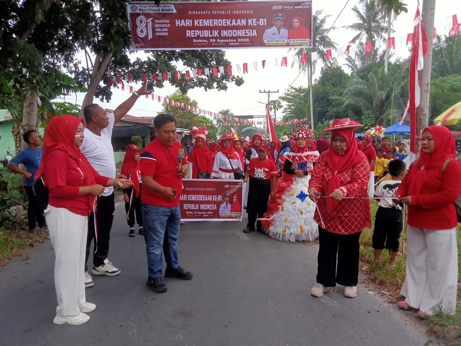 Perlombaan HUT RI ke-81 di Desa Pematang Biara Berlangsung Meriah