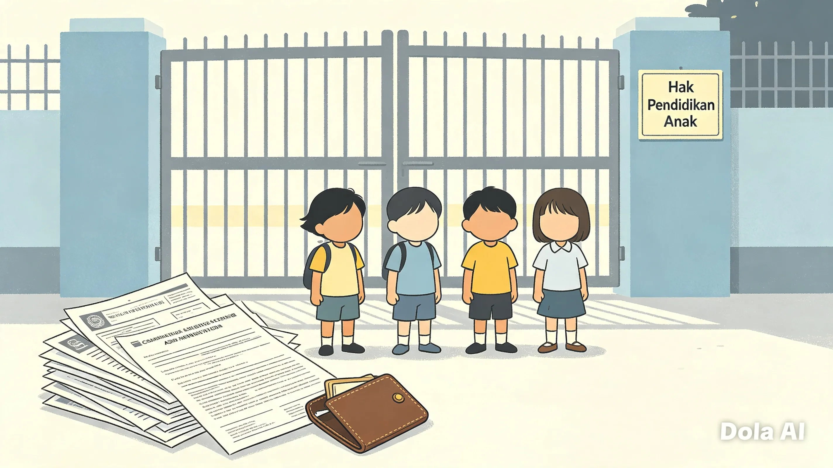 Empat Anak Terhenti Mengenyam Pendidikan: Terhambat Kendala Ekonomi dan Administrasi