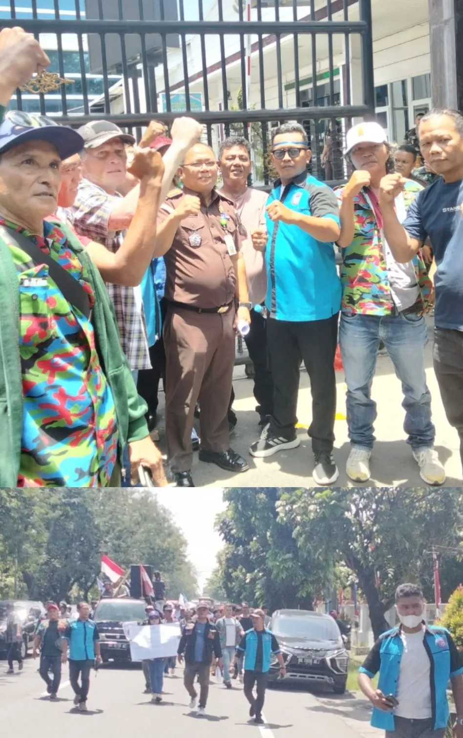 Demo di Kejatisu, Massa F. SPTI-K. SPSI Sumut Tuntut Kajari Karo dan Penuntut Umum Dievaluasi