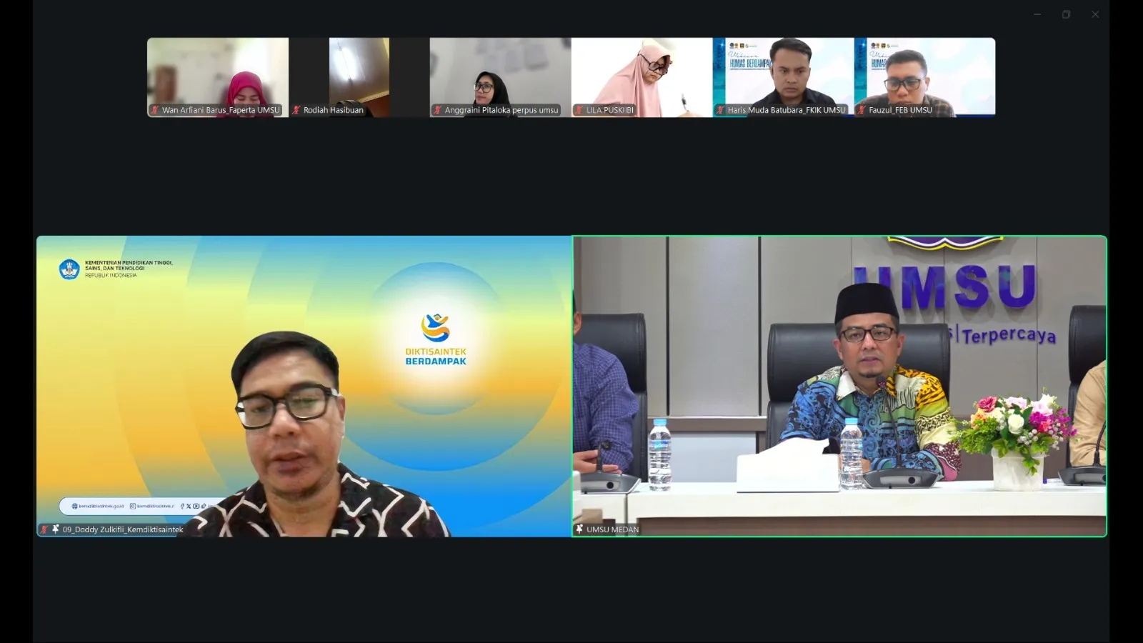 Webinar UMSU: Humas Kemdiktisaintek Dorong Kampus Hadirkan Konten Berdampak