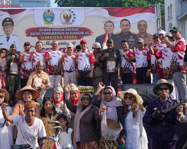 Parade Onthel dan Senam Massal Hidupkan Semangat Kemerdekaan di Sumut