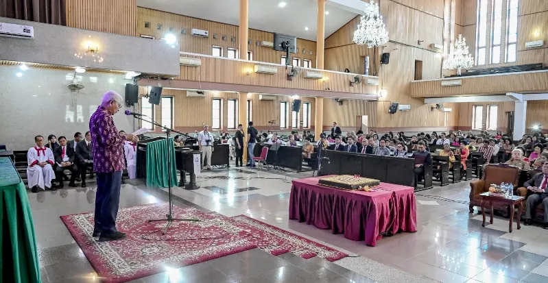 HUT Ke-114 HKBP Medan Sudirman, Wagub Sumut Tegaskan Komitmen Lestarikan Gereja Bersejarah
