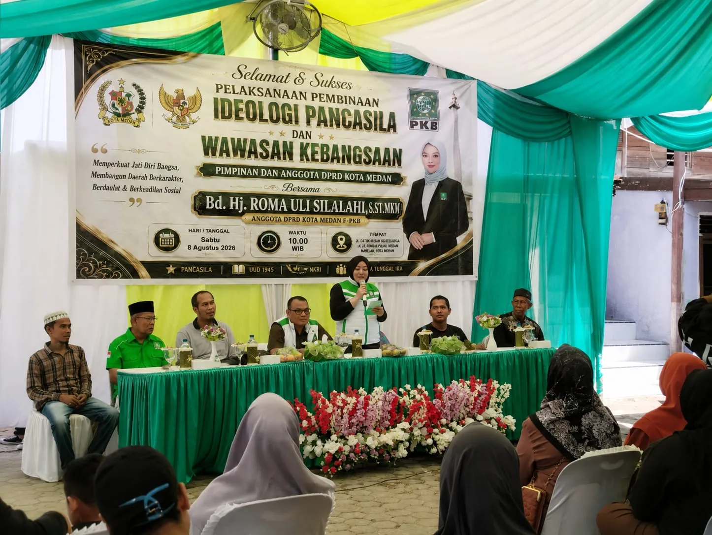 Sosialisasi Wasbang, Roma Uli Silalahi Ajak Masyarakat Pahami Makna Pancasila