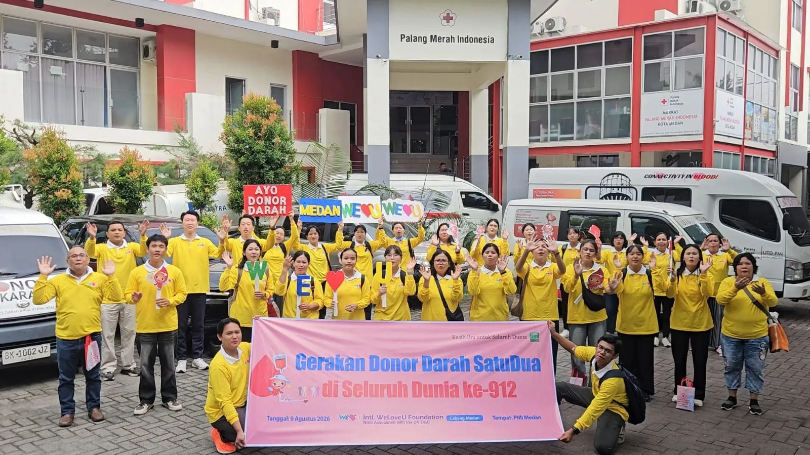 Yayasan Internasional WeLoveU Gelar Gerakan Donor Darah SatuDua Di Seluruh Dunia Selamatkan Nyawa