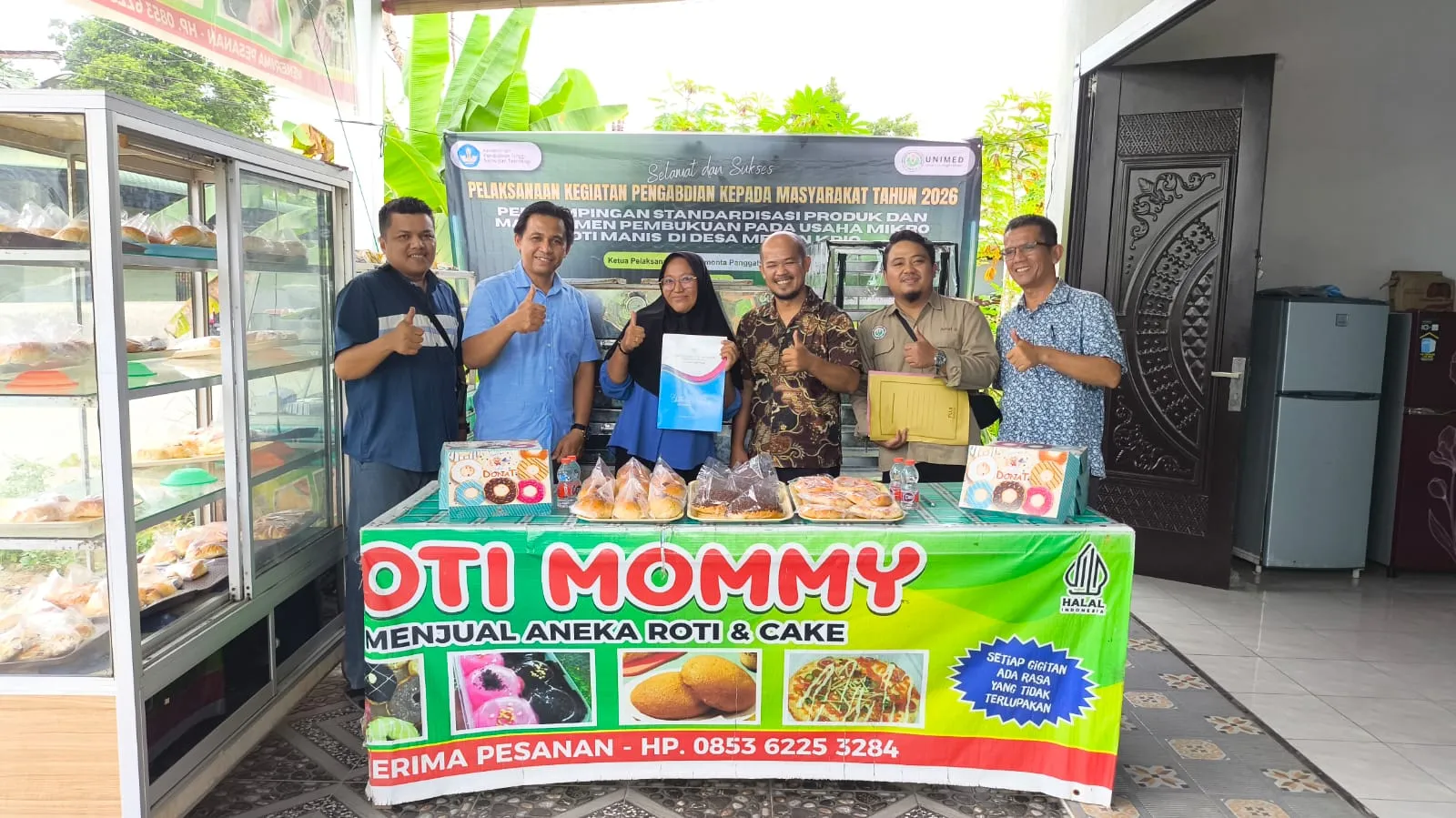 Tim LPPM Unimed Dampingi Roti Mommy” bertansformasi Jadi Usaha Modern Berstandar Nasional
