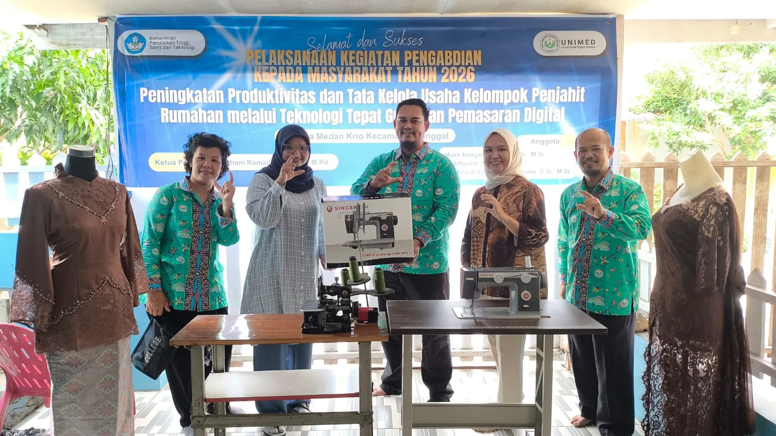 Rumah Jahit PELITA Bermitra Dengan LPPM Unimed Mengembangkan Usahanya
