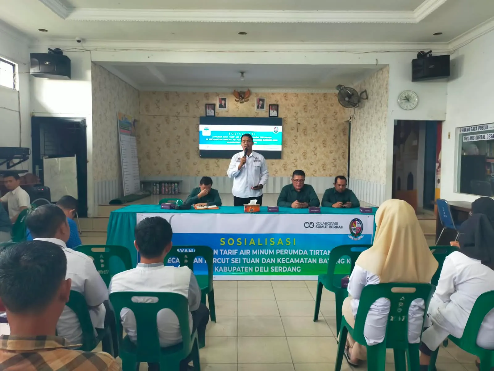 Perumda Tirtanadi Sosialisasikan Tarif Air Minum kepada Warga Percut Sei Tuan dan Batang Kuis