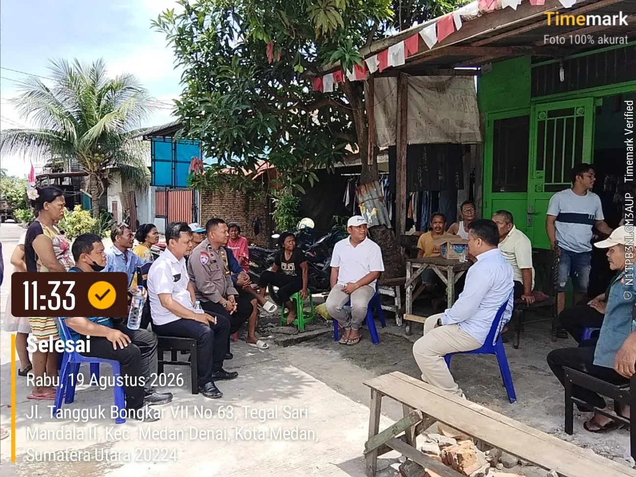 Rumah Kosong Ambruk Diterjang Hujan Dan Angin Kencang, Forkopimcam Medan Denai Turun Ke Lokasi