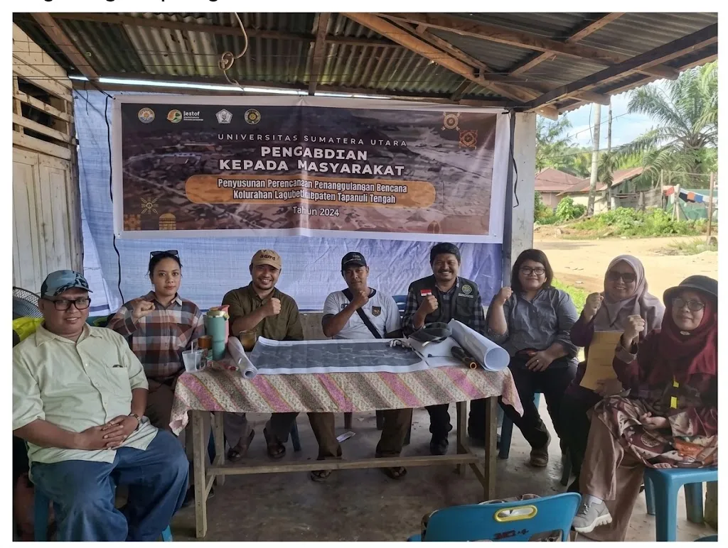 Fakultas Teknik USU Dorong Resiliensi Berbasis Partisipasi: Susun Rencana Penanggulangan Bencana Di Kelurahan Lopian, Kabupaten Tapanuli Tengah