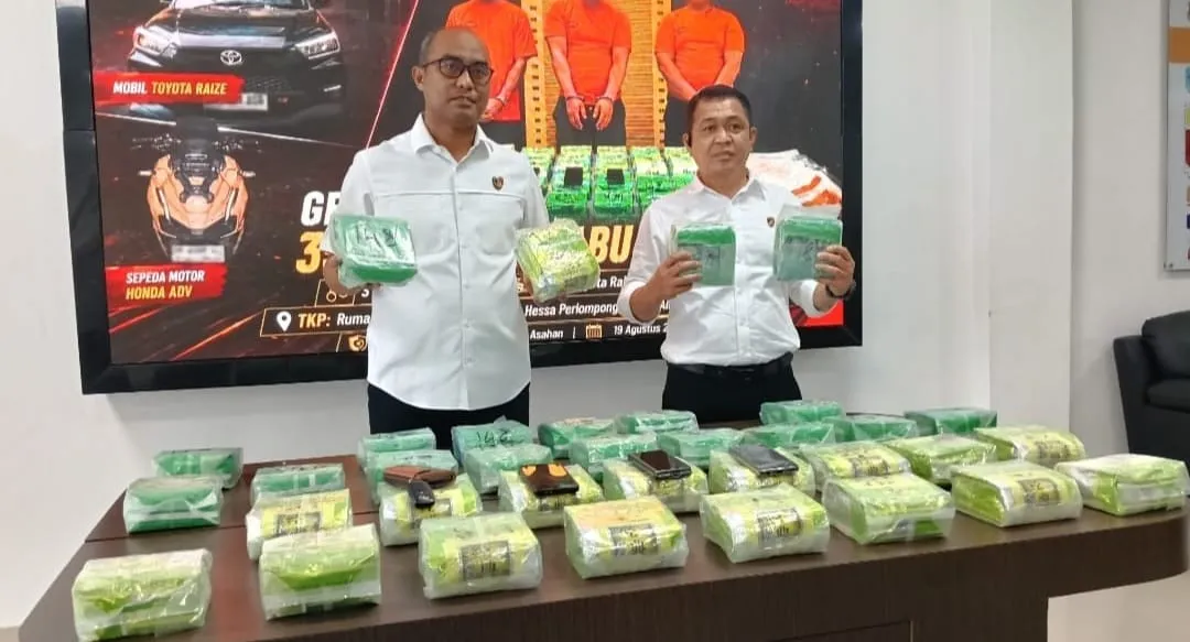 Polda Sumut Tangkap Tiga Kurir Narkoba, 35 Kg Sabu Diamankan