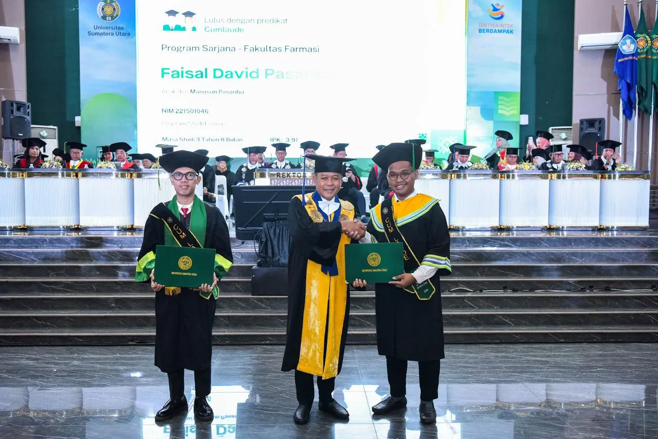 Rektor USU : Gelar Akademik Dan  Keterampilan Jadi Bekal Wisudawan Hadapi Dunia Kerja
