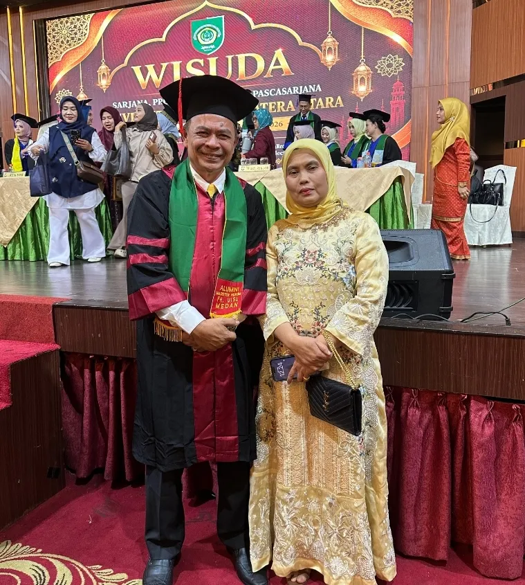 Raih Predikat Cumlaude, Aswin Parinduri Gelar Syukuran Magister Hukum