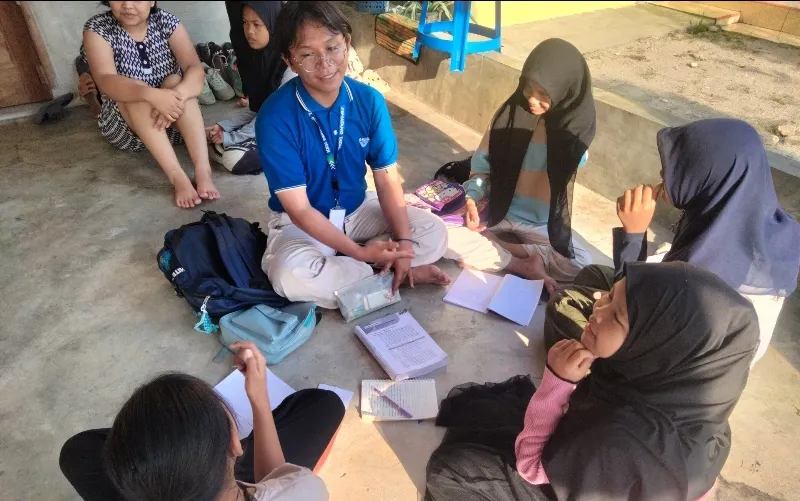 Mahasiswa KKN Unimed Gelar Program “Desa Cerdas” Di Pematang Tatal