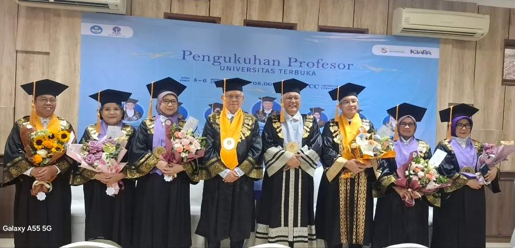 Enam Profesor Baru UT Tawarkan Gagasan AI, Pendidikan Anak, hingga Pemerataan Akses Kuliah