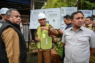 Kembali Berkantor Di Nias, Wagub Surya Pantau Langsung Pembangunan Infrastruktur