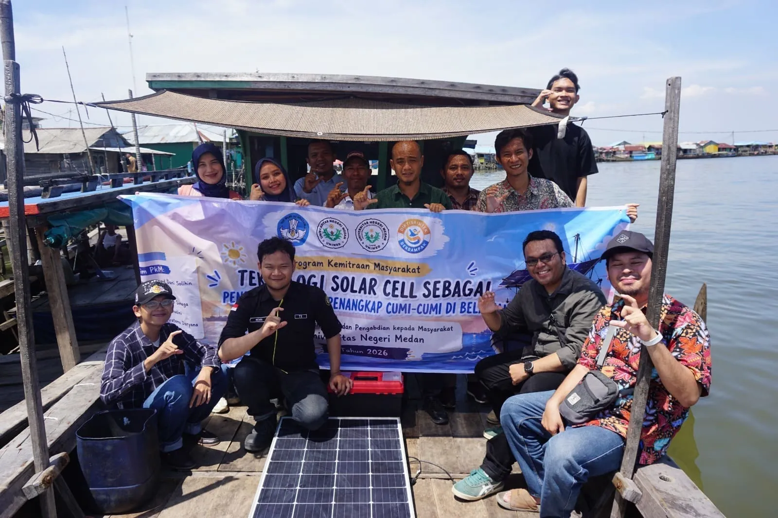 Dosen UNIMED Hadirkan Teknologi Solar Cell Untuk Kapal Nelayan Cumi-Cumi di Belawan, Hemat Energi dan Ramah Lingkungan
