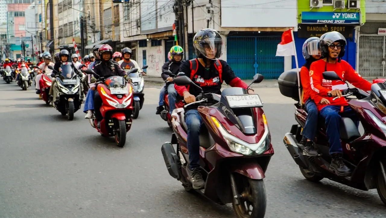 Convoy Merdeka, Bikers Honda Kobarkan Semangat Nasionalisme