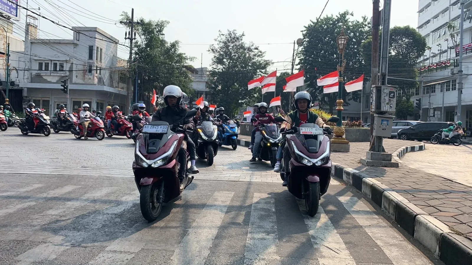 Ribuan Bikers Honda PCX Semangat Konvoi Merdeka
