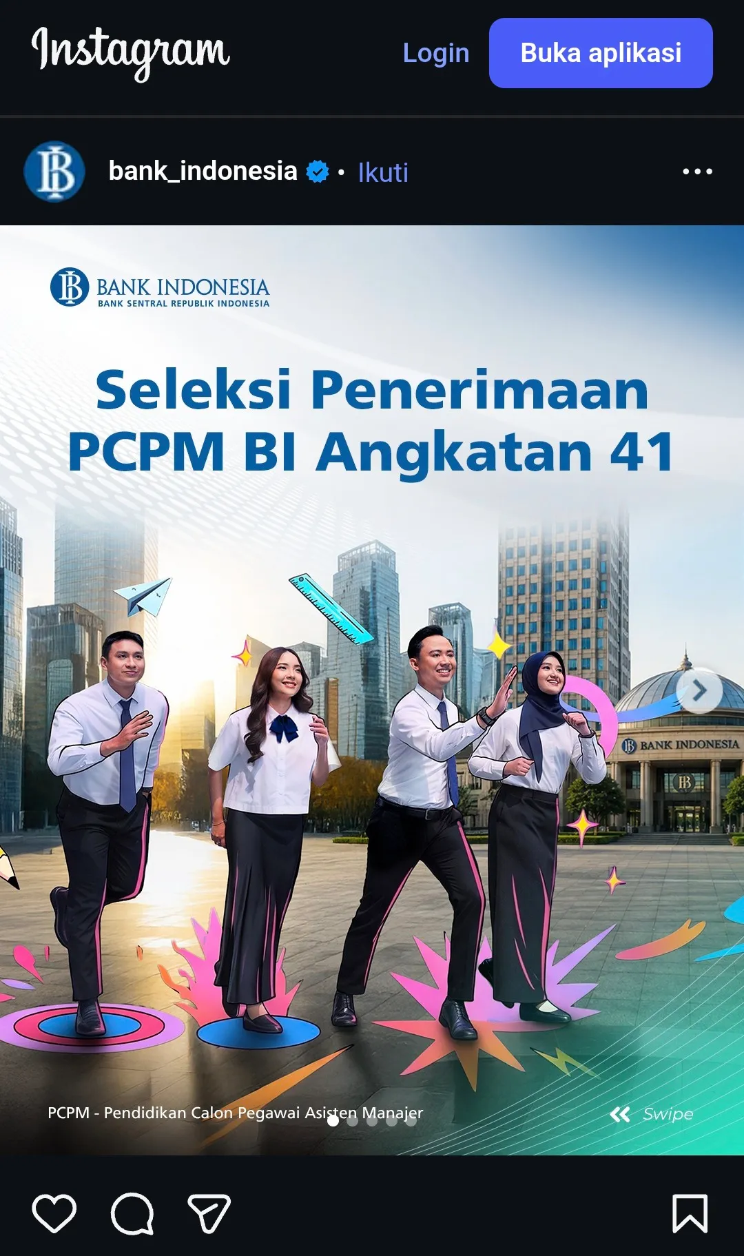 BI Buka Lowongan Kerja PCPM 2026, Cek Syaratnya