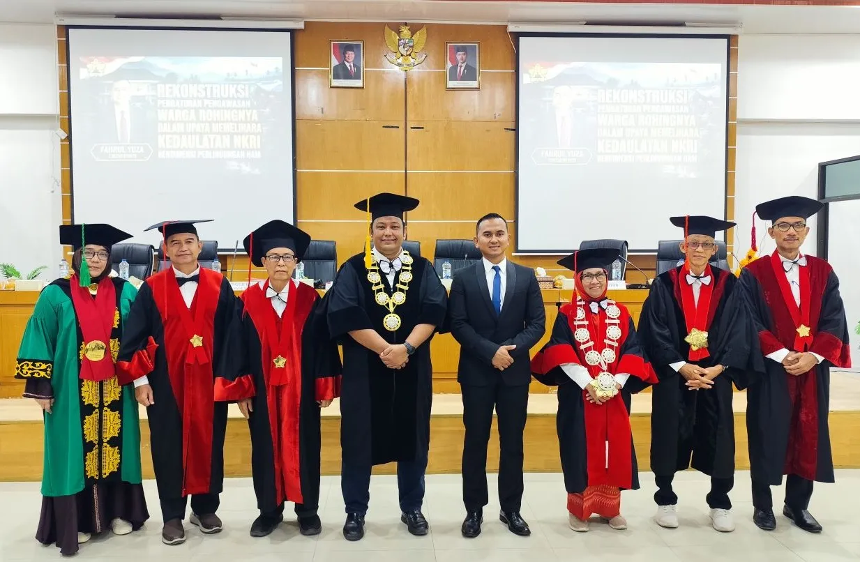 Perwira TNI Fahrul Yuza Jadi Doktor Ilmu Hukum ke-87 Fakultas Hukum USK