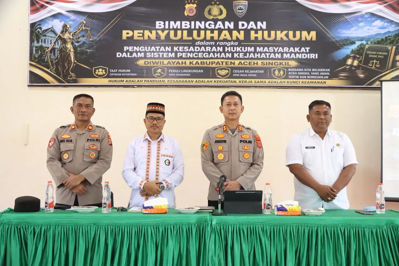Polres Aceh Singkil Dan MAA Berikan Penyuluhan Sadar Hukum