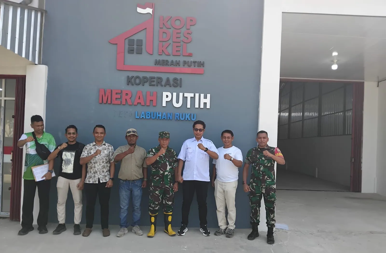 Agrinas Pangan Nusantara Bersama Personel Kodim 0208/Asahan Tinjau Pembangunan KMP
