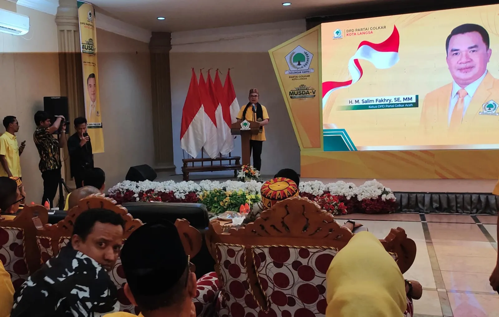 Salim Fakhry Buka Musda DPD II Partai Golkar Langsa