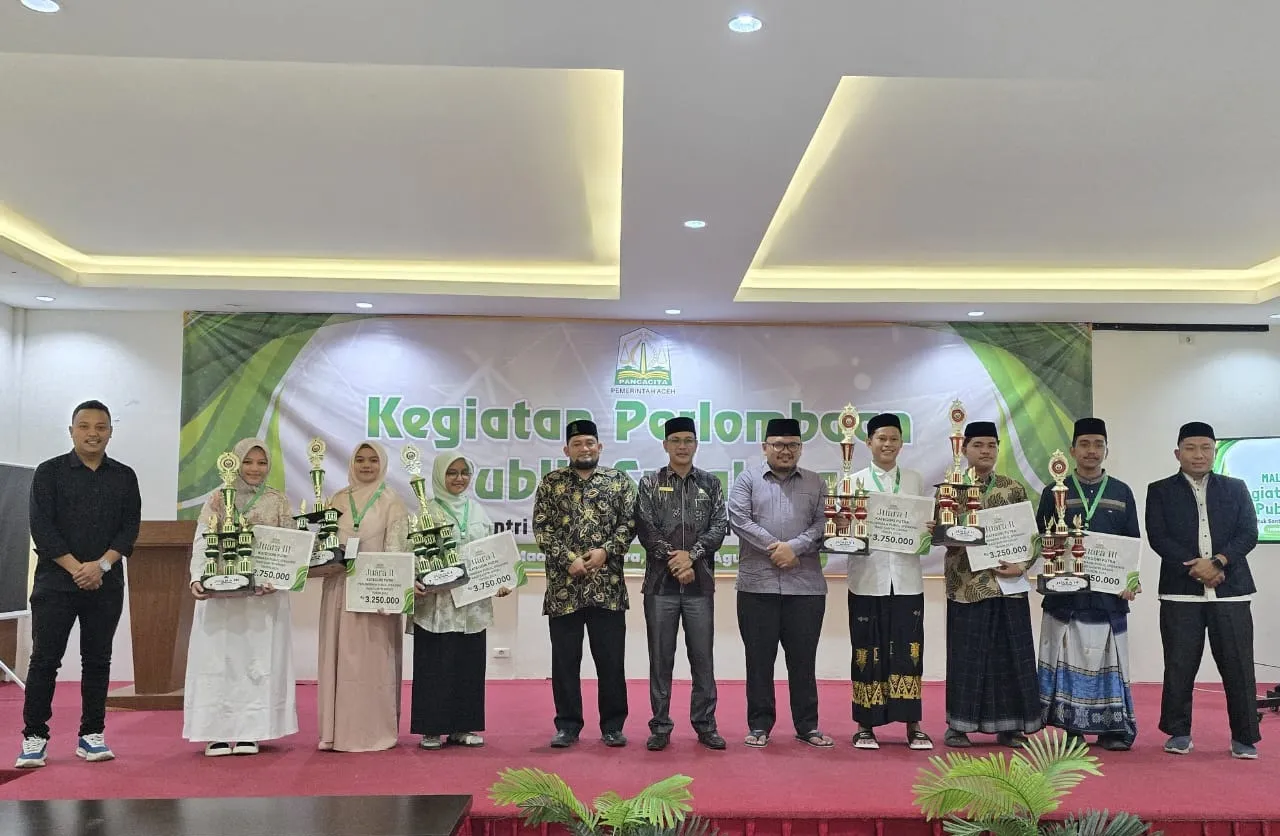 Santri Aceh Besar Borong Juara Public Speaking Antardayah