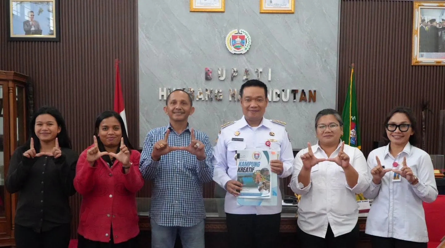 Bupati Humbahas Dukung Desa Siponjot Jadi Kampung Kreatif, Pemprov Sumut Apresiasi