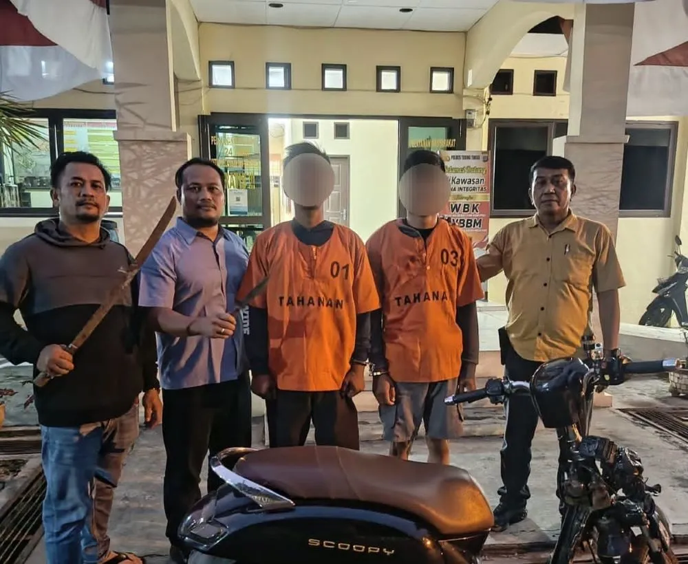 Unit Reskrim Polsek Padang Hulu Ungkap Kasus Begal, Dua Pelaku Diamankan