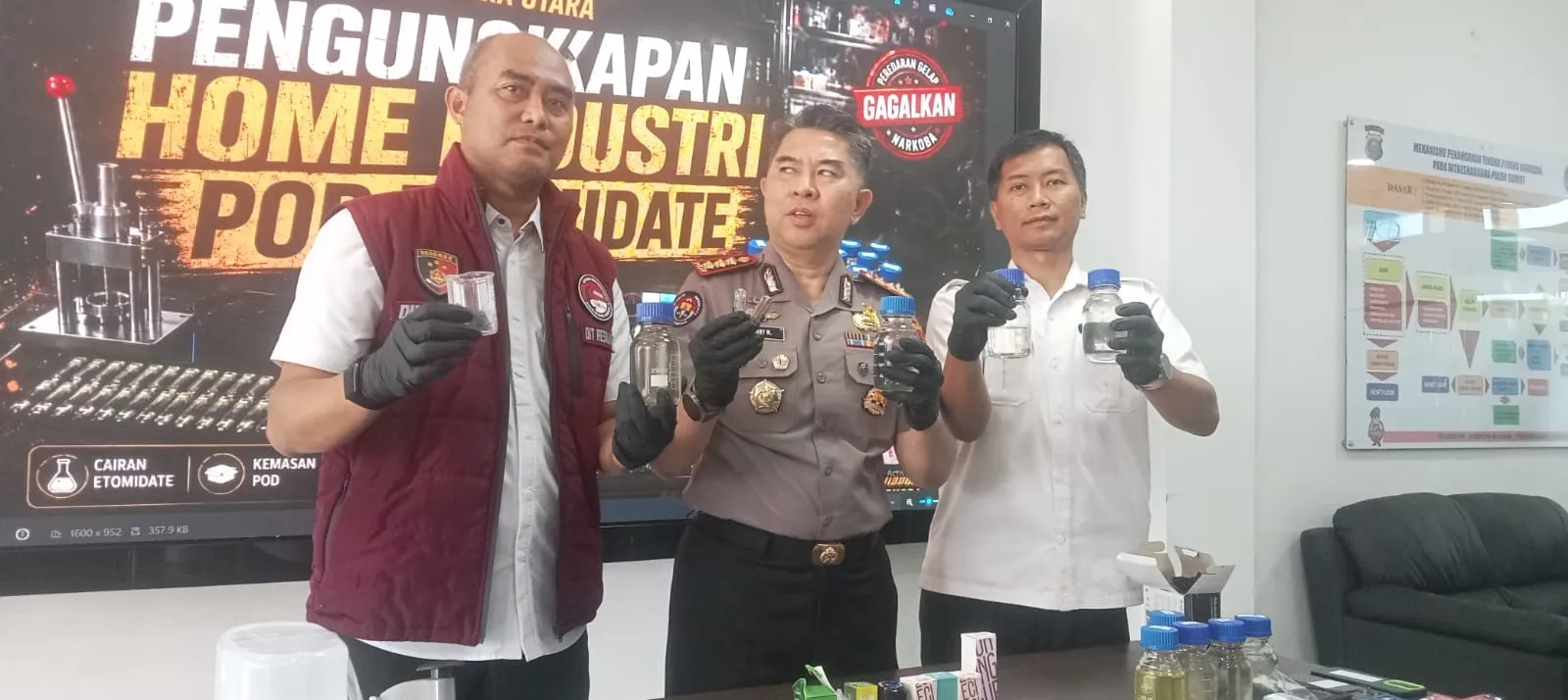 Polda Sumut Gerebek Home Industri Pod Getar