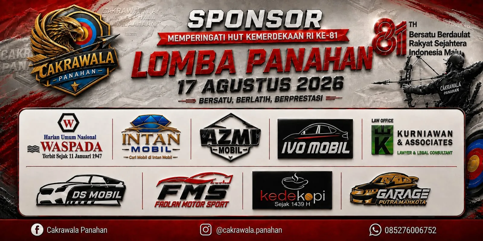 Kejuaraan Panahan Barebow Indoor Tembus 95 Peserta, Panitia Apresiasi Dukungan Sponsor