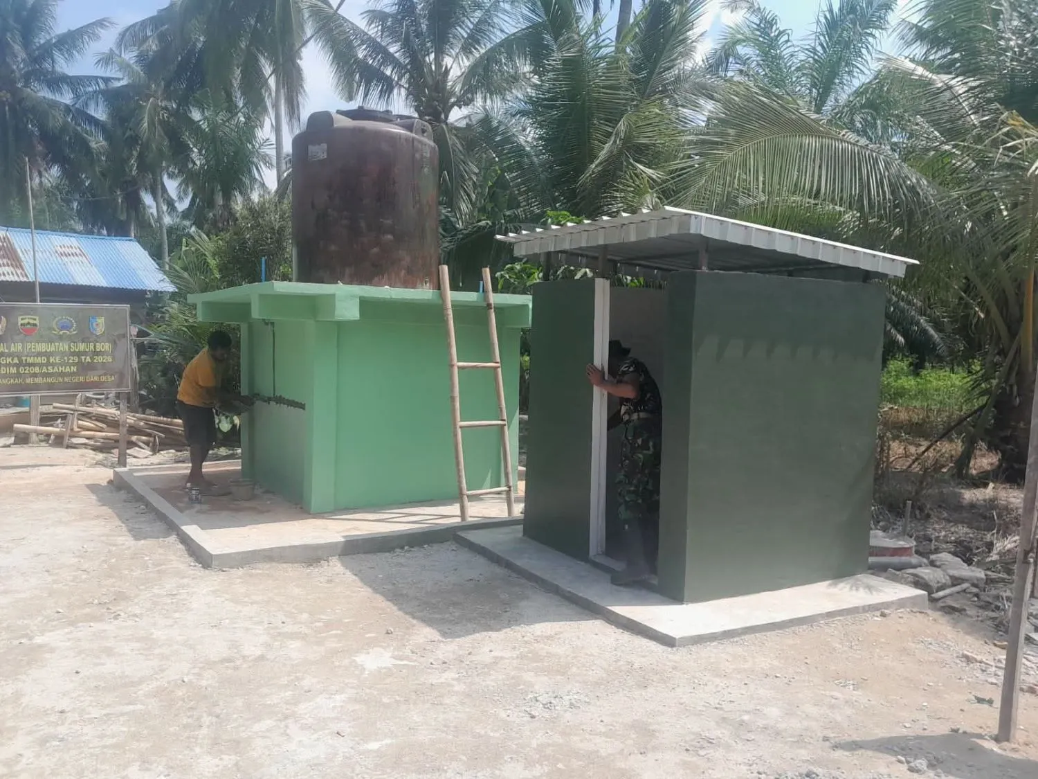Peduli Kesehatan Warga dan Lingkungan Bersih, Satgas TMMD Ke-129 TA 2026 Kodim 0208/Asahan Bangun Sarana MCK di Desa Kapal Merah