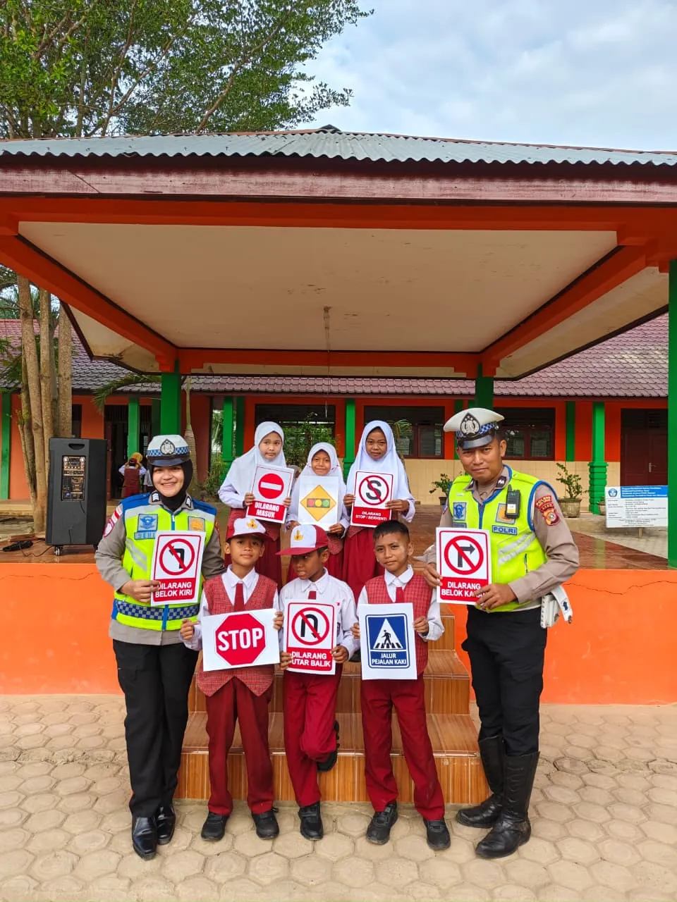 Sat Lantas Polres Aceh Tamiang Edukasi Keselamatan Berkendara Sejak Usia Dini
