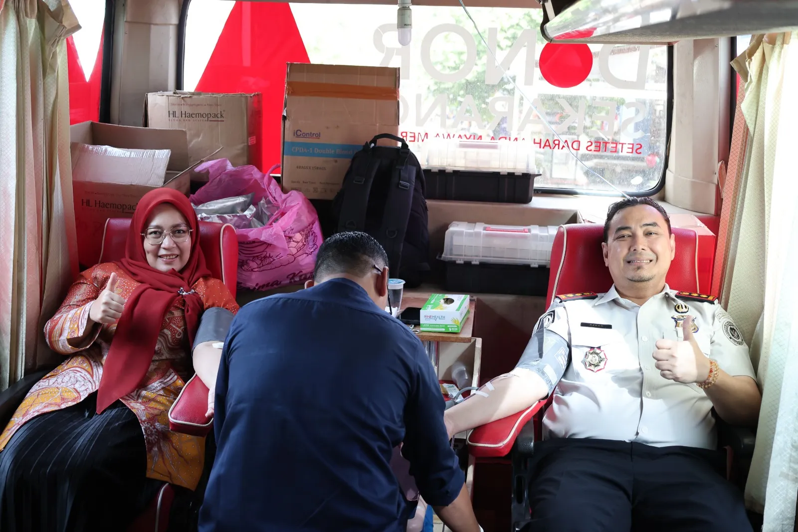 Donor Darah HUT Ke-81 RI di Kantor Imigrasi Kelas II A Lhokseumawe
