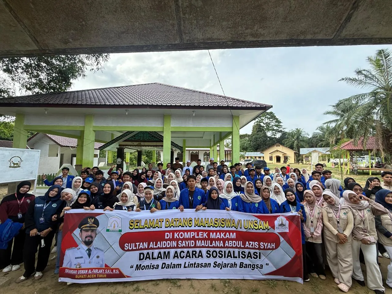 Ratusan Mahasiswa Unsam Ziarah ke Makam Sultan Peureulak