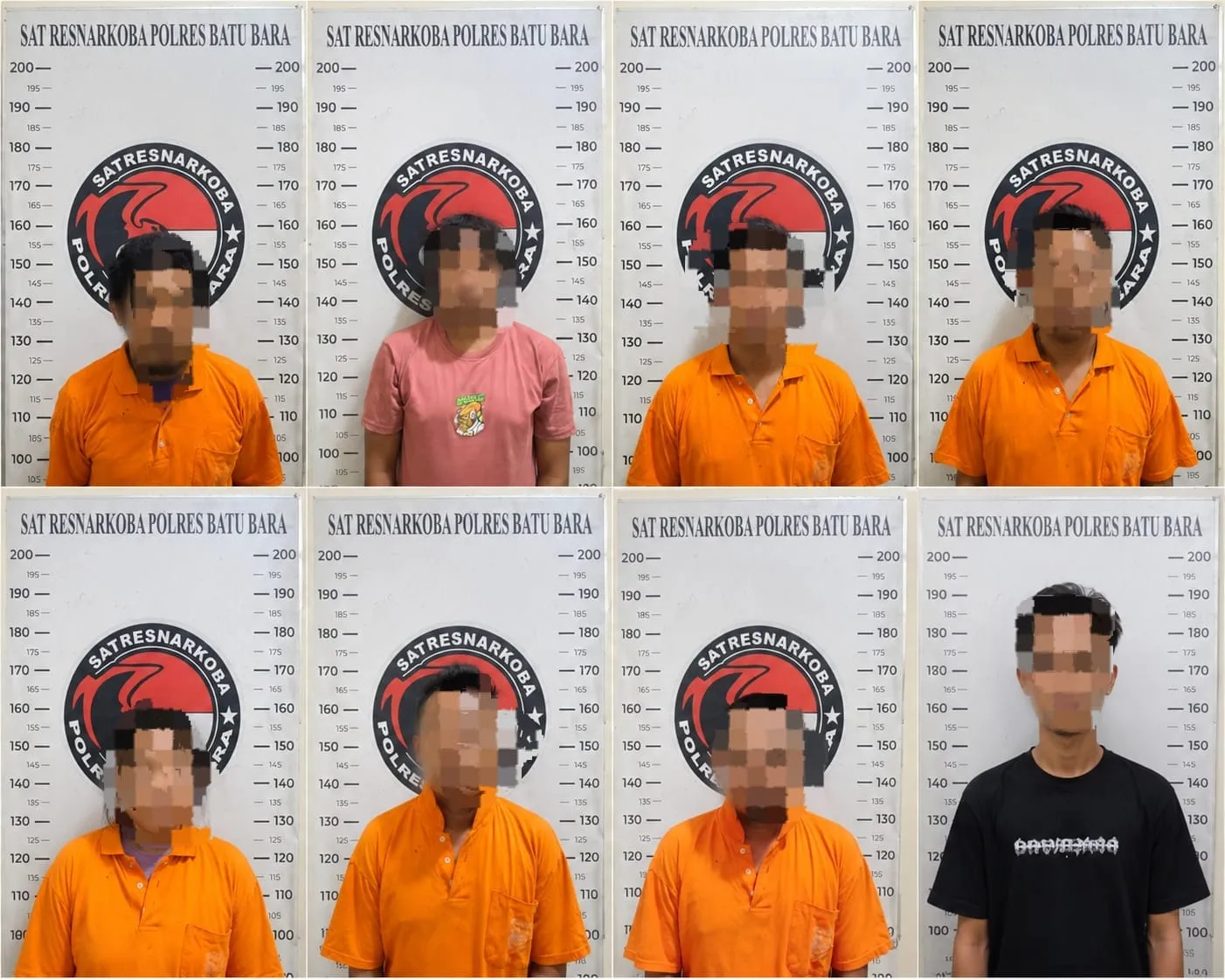 Enam Pria, Satu Wanita Diringkus Satresnarkoba Polres Batubara